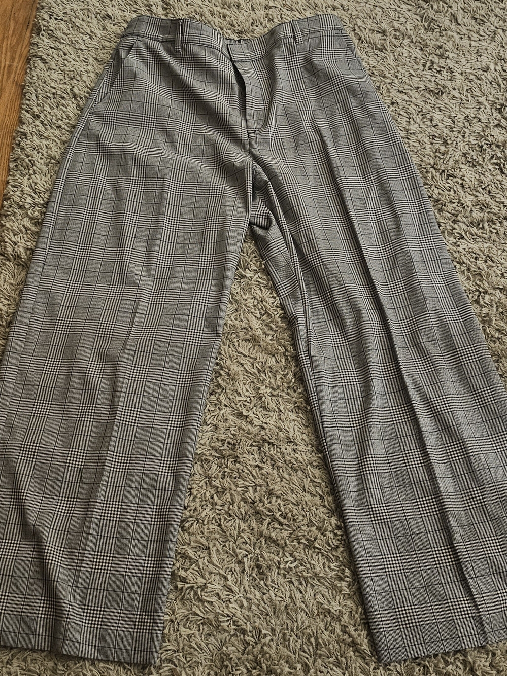 GAP Women's Gray Glen Plaid Dress Pants